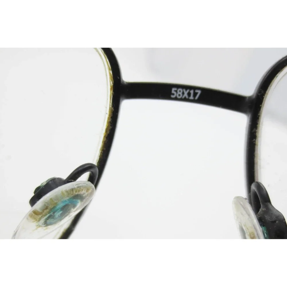 Champion CH 04 COL 90 Black Metal Aviator Eyeglass Frames 58-17-145 Mens Womens